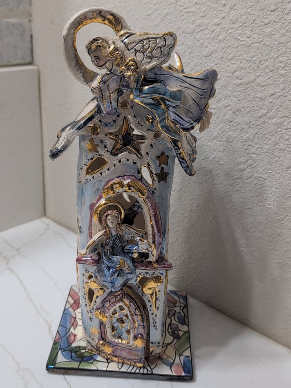 Big Sky Clayworks Heather Goldminc's Ceramic Collectible Art "Heavens Angels" - Picture 2 of 7